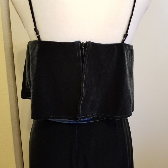 Ali & Jay Deep Green Velvet Jumpsuit - Picture 4 of 5